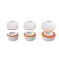 Embouts de remplacement AirPods Pro/Pro 2 AhaStyle WG181 - 3 paires - Blanc / Orange