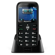 Allview D3 Téléphone pour Seniors avec SOS - 3G, Double SIM - Noir