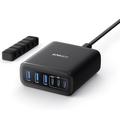 Chargeur de bureau Anker 112W - 3x USB-A, 3x USB-C - Noir