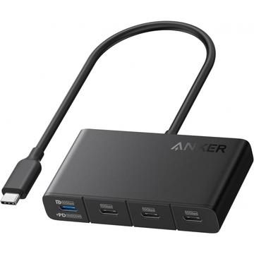 Hub USB-C 4-en-1 Anker - 10Gbps de données, 100W de puissance, sortie 4K