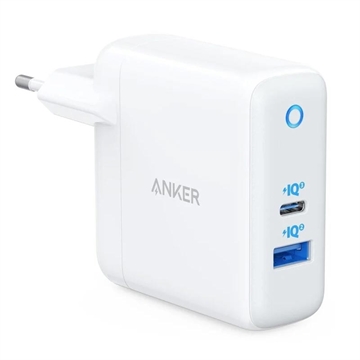 Chargeur mural double port Anker PowerPort PD+ 2 - 35W - Blanc