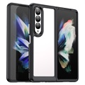 Coque Hybride Samsung Galaxy Z Fold4 Antichoc - Noire / Transparente