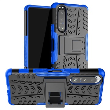 Coque Hybride Antidérapante Sony Xperia 10 III - Bleu / Noir