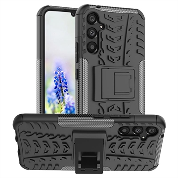 Coque Hybride Samsung Galaxy A34 5G Antidérapante avec Béquille - Noire