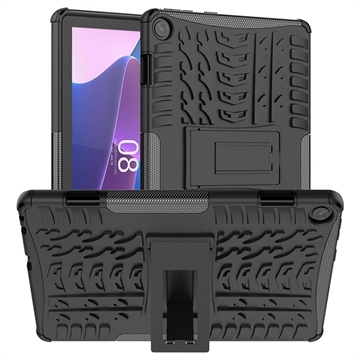 Coque Hybride Lenovo Tab M10 Gen 3 Antidérapante avec Béquille - Noire