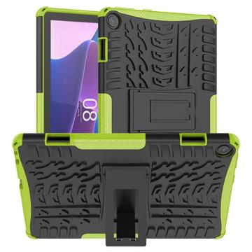 Coque Hybride Lenovo Tab M10 Gen 3 Antidérapante avec Béquille - Vert / Noir