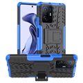 Coque Hybride Xiaomi 11T/11T Pro Antidérapante avec Béquille - Bleue / Noire