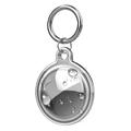 Étui en silicone transparent étanche pour Apple AirTag 1/2 avec porte-clés