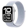 Apple Watch 10 GPS MWWD3QN/A - Aluminium, boucle sport Blue Cloud, 46mm - Argenté