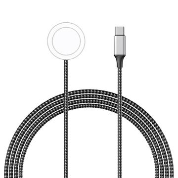 Câble de charge USB-C tressé pour l\'Apple Watch - 1m