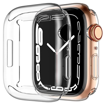 Coque Apple Watch Series 9/8 en TPU avec Protecteur d\'écran - 41mm - Claire
