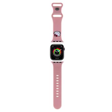 Apple Watch Series 10/9/8/SE (2022)/7/SE/6/5/4/3/2/1 Bracelet en silicone Hello Kitty Kitty Head - 42mm/41mm/40mm/38mm