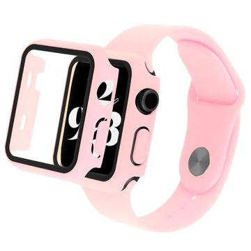 Coque Apple Watch Series SE (2022)/SE/6/5/4 en Plastique avec Protecteur d\'Écran - 40mm - Rose