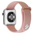 Bracelet Apple Watch Series SE 3/SE(2023)/11/10/9/8/SE (2022)/7/SE/6/5/4/3/2/1 en Silicone Souple - 42mm/41mm/40mm/38mm - Rose
