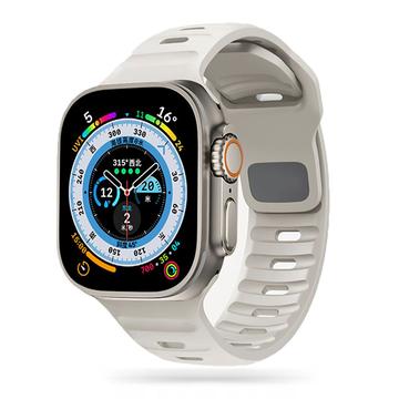 Apple Watch Series Ultra 2/Ultra/10/9/8/SE (2022)/7/SE/6/5/4/3/2/1 Tech-Protect IconBand Line Silicone Strap - 49mm/46mm/45mm/44mm/42mm - Starlight