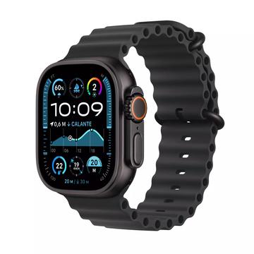 Apple Watch Ultra 2 LTE MX4P3DH/A - Titane, bracelet Ocean noir, 49mm - Noir