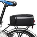 B-SOUL Sacoche pour vélo de route MTB Sacoche arrière réfléchissante avec feu arrière de sécurité - Noir