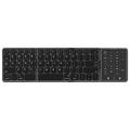 B089 ST Clavier Bluetooth ultra-fin à trois volets avec pavé tactile intelligent - Noir