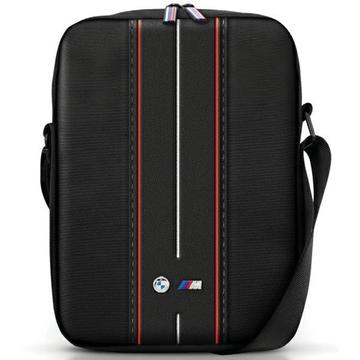 BMW M Collection Nylon Crossbody Sac pour tablette - 10" - Rayure rouge / noire