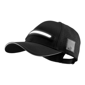 Casquette de baseball à LED rechargeables BQ-TD3 avec 3 modes d\'éclairage - Noir