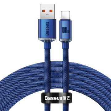 Baseus Crystal Shine Câble USB-A / USB-C - 1.2m, 100W - Bleu