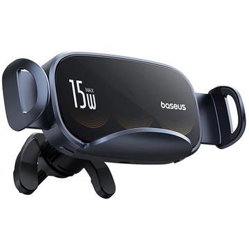 Baseus LightChaser Chargeur sans fil / Support de voiture - 15W - Noir