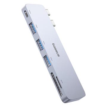 Baseus UltraJoy 6-Port USB-C Hub - 3x USB-A, USB-C, Micro SD/TF Card Slots