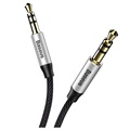 Câble Audio AUX 3.5mm AUX Baseus CAM30-BS1 - 1m - Noir / Argenté