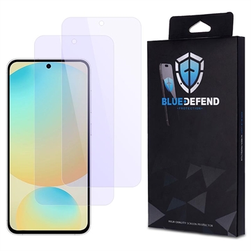 Protection d\'écran Samsung Galaxy S25 FE en verre trempé BlueDefend Anti-Blue Light - 2 Pcs.