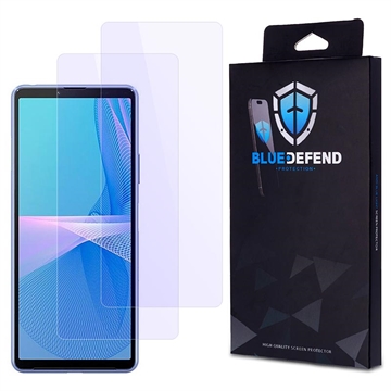 Protection d\'écran Sony Xperia 10 III en verre trempé BlueDefend Anti-Blue Light - 2 Pcs.