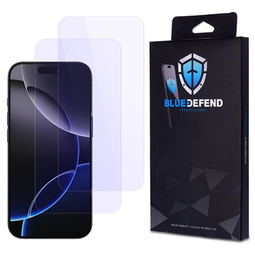 Protection d\'écran iPhone 17 Pro Max en verre trempé BlueDefend Anti-Blue Light - 2 Pcs.