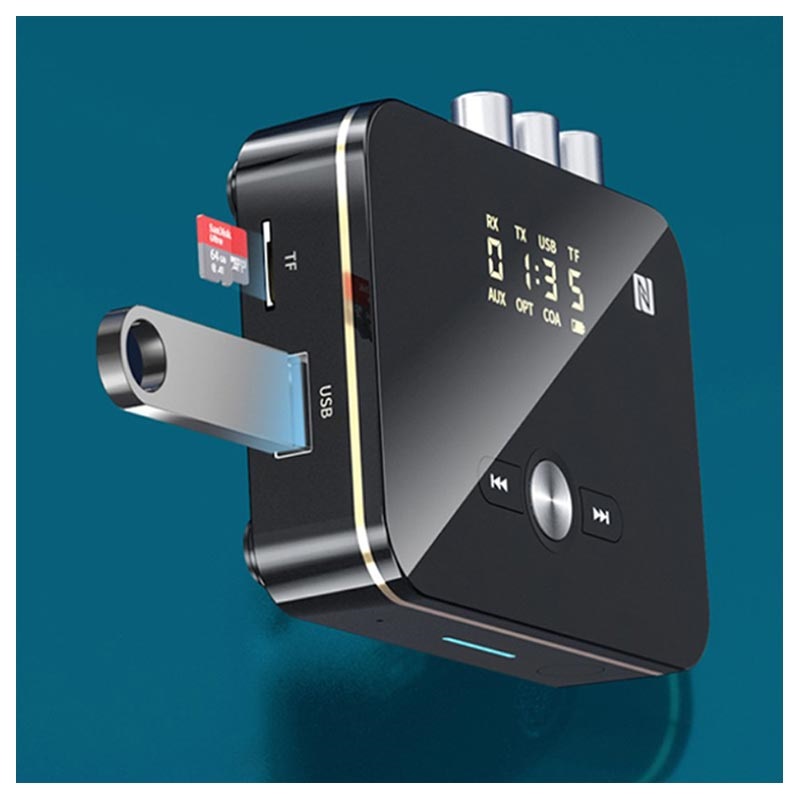 Adaptateur Bluetooth,NFC Émetteur Récepteur Bluetooth 5.0, Mini