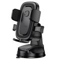 Support de voiture Borofone BH132 à fixation par gravité pour pare-brise/tableau de bord - 4.5"-7" - Noir