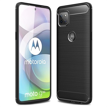 Coque Motorola Moto G 5G en TPU Brossé - Fibre de Carbone (Emballage ouvert - Excellent)
