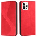 Étui Portefeuille iPhone 13 Pro - Business Style - Rouge