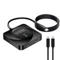 Commutateur bidirectionnel USB-C C-HD019 - 8K/10 Gbps/100W - Noir