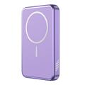 C10 Banque d'énergie sans fil magnétique 15W 5000mAh - Violet