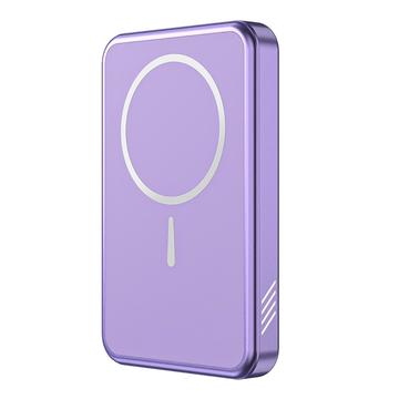 C10 Banque d\'énergie sans fil magnétique 15W 5000mAh - Violet