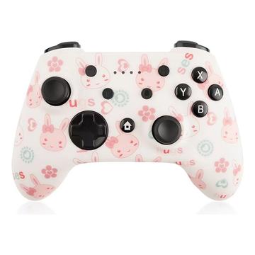 CX-270C Manette de jeu sans fil Bluetooth pour Nintendo Switch/PC/Smartphones/Tablettes - Lapin