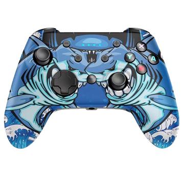 CX-270C Manette de jeu sans fil Bluetooth pour Nintendo Switch/PC/Smartphones/Tablettes - Requin