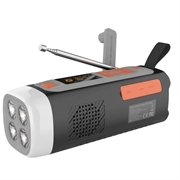 Camping Radio solaire à manivelle / Haut-parleur Bluetooth LR-7A - 4500mAh, AM/FM/SW