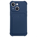 Coque iPhone 13 Mini en Silicone - Série Card Armor - Bleu Marine