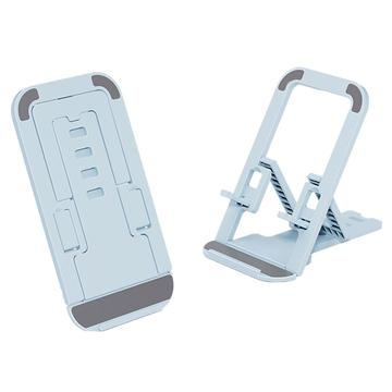 Support de téléphone pliable de type carte - Bleu