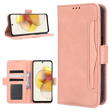 Étui Portefeuille Motorola Moto G73 - Série Cardholder - Rose