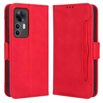 Étui Portefeuille Xiaomi 12T/12T Pro - Série Cardholder - Rouge