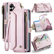 Étui portefeuille CaseMe C36 pour Samsung Galaxy Z Fold8 Ultra avec protection RFID - Rose