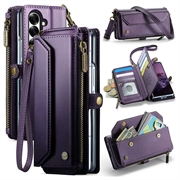 Étui portefeuille CaseMe C36 pour Samsung Galaxy Z Fold8 Ultra avec protection RFID - Violet