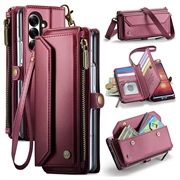 Étui portefeuille CaseMe C36 pour Samsung Galaxy Z Fold8 Ultra avec protection RFID - Rouge