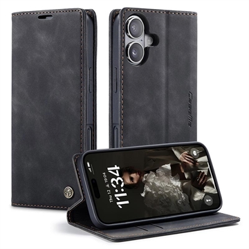 Étui Portefeuille iPhone 16 Plus Caseme Série 013 - Noir