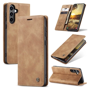 Étui Portefeuille Samsung Galaxy S24 FE Caseme Série 013 - Marron